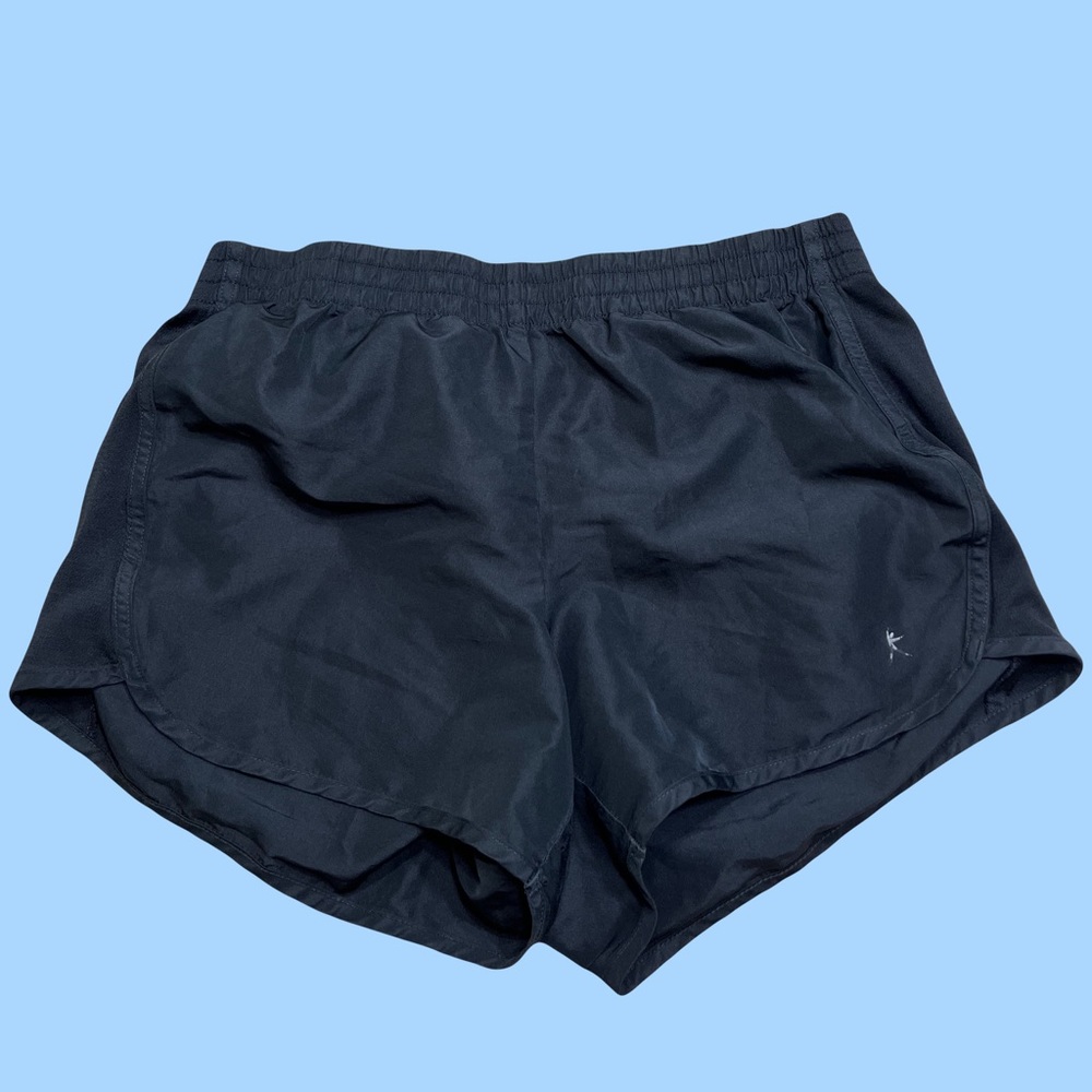 Plain black athletic shorts
